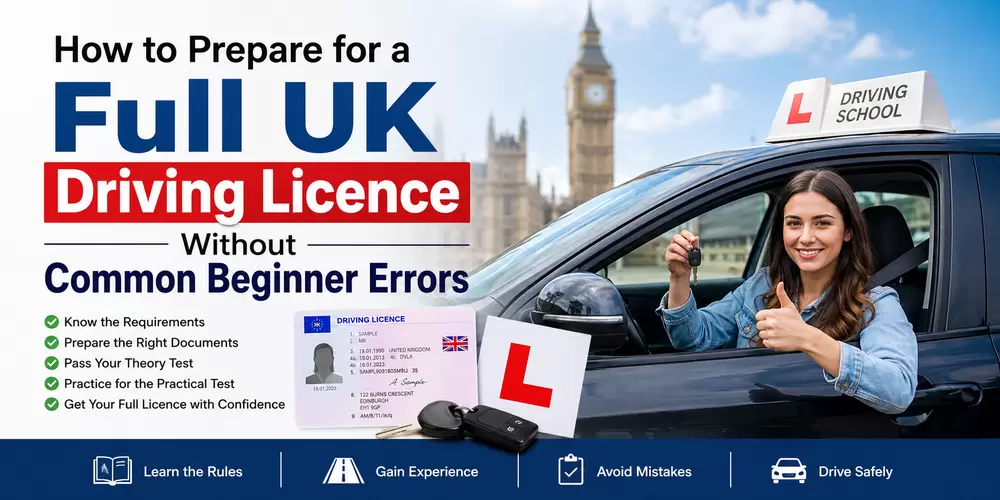 How to Prepare for a Full UK Driving Licence Without Common Beginner Errors